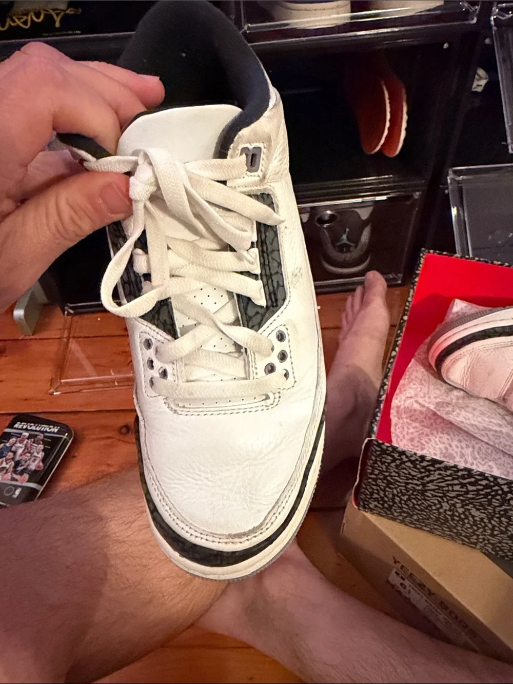 Jordan Men's White and Black Low-Top Sneakers